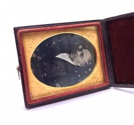 Daguerreotype 1/9th Plate Portrait c.1845 in Frame #9225