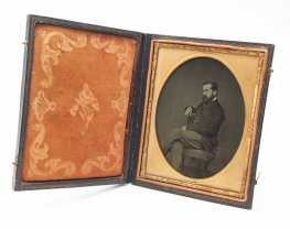 Ambrotype 1/4 Plate Antique Portrait c.1870`s in Case #8625