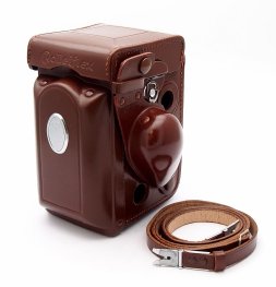 Rolleiflex 2.8F Ever-Ready Case, Meter Cover, Strap, Mint-#10748