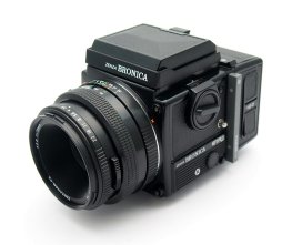Bronica ETRS/i with 75mm F2.8 PE, WLF, 120 Back #10964
