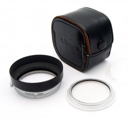 Canon S-50 Hood & 48mm UV for Canon 50mm F1.4 LTM Lens #10568