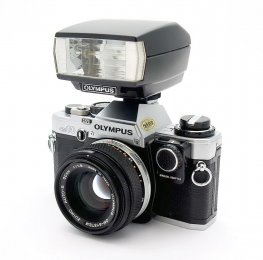 Olympus OM10 Outfit, 50mm, Flash, Manual Adaptor #10555