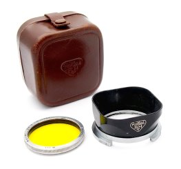 Rolleiflex Bayonet 111 Hood & Yellow Filter, Cased #10924