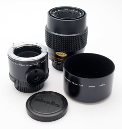 Minolta MD Macro 100mm F3.5 + 1:1 Tube, Mint, Box #10863