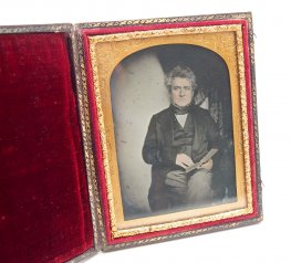 Ambrotype 1/4 Plate Antique Portrait c.1870`s in Case #8619