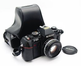 Nikon F301 SLR + 50mm F1.8 Ais, Mint, Strap, Case, Book #11055