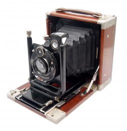 Ica Tropica Teak 12 x 9cm Tropical Folding Camera c.1926 #10565