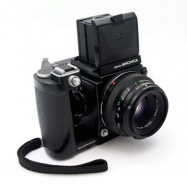 Bronica ETRS with 75mm F2.8, WLF, 120 Back & Speedgrip #9896