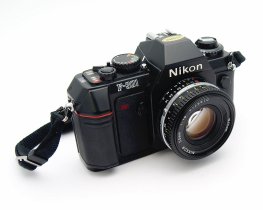Nikon F301 SLR + 50mm F1.8 Ais, Mint, Strap, Case, Book #11055