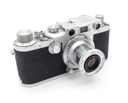 Leica IIIc with 5cm F3.5 Coated Elmar, Sharkskin #10851