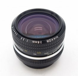 Nikon 28mm F3.5 Pre Ai Wide Angle Lens #7775