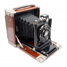 Ica Tropica Teak 12 x 9cm Tropical Folding Camera c.1926 #10565