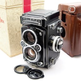 Rolleiflex 3.5E 6x6cm TLR Planar, Mint, Cased, Boxed #10815