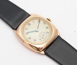 9ct Gold Swiss Manual Trench Watch #10791