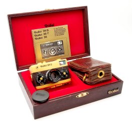 Rollei 35S, Gold Edition F2.8, Mint, Cased, Boxed #10726