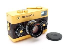 Rollei 35S, Gold Edition F2.8, Mint, Cased, Boxed #10726