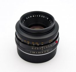 Leica R 50mm F2 Summicron-R 2-Cam, Filter, Caps & Hood #10106