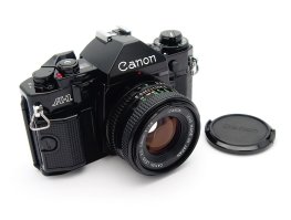 Canon A-1 with 50mm F1.8 FD Mint #11038