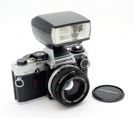 Olympus OM10 Outfit, 50mm, Flash, Manual Adaptor #10555