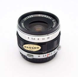 Olympus Pen F 25mm F4 Auto-W, Wide Angle Lens #9589