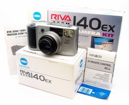 Minolta Riva Zoom 140EX, 35mm Point & Shoot, Mint & Boxed #9390M