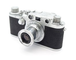 Leica IIIc with 5cm F3.5 Coated Elmar, Sharkskin #10851