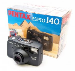 Pentax Espio 140, 35mm Point & Shoot, Mint & Cased #9599M