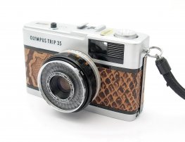 Olympus Trip 35, Snakeskin, New Seals #11163