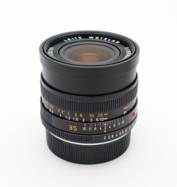 Leica 35mm F2 Summicron-R, 3-Cam, E55 #10810