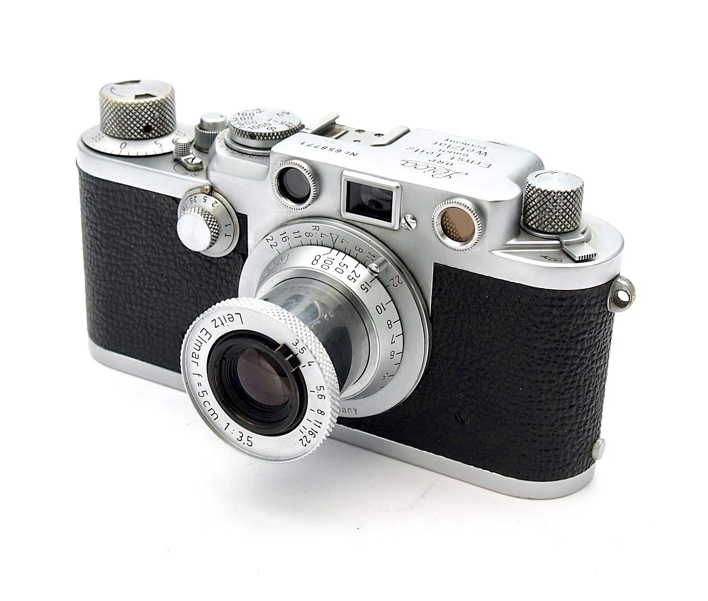 Leica IIIF Red Dial with 5cm F3.5 Elmar #10788