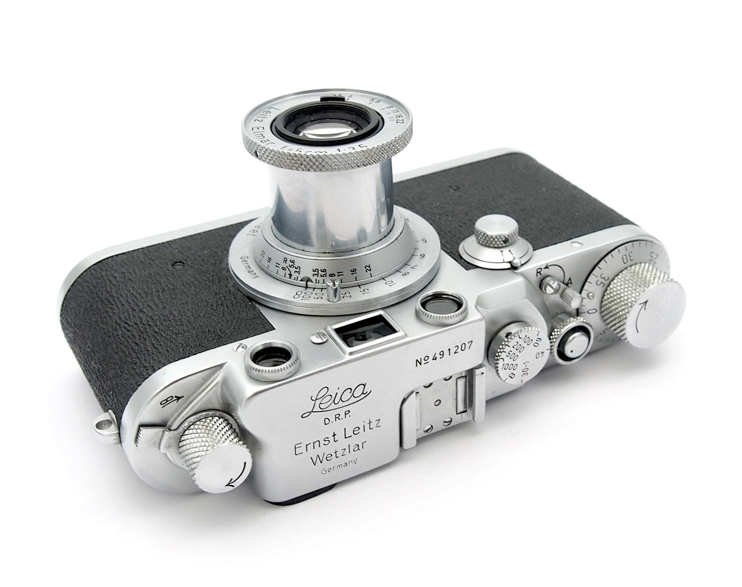 Leica IIIc with 5cm F3.5 Coated Elmar, Sharkskin #10851