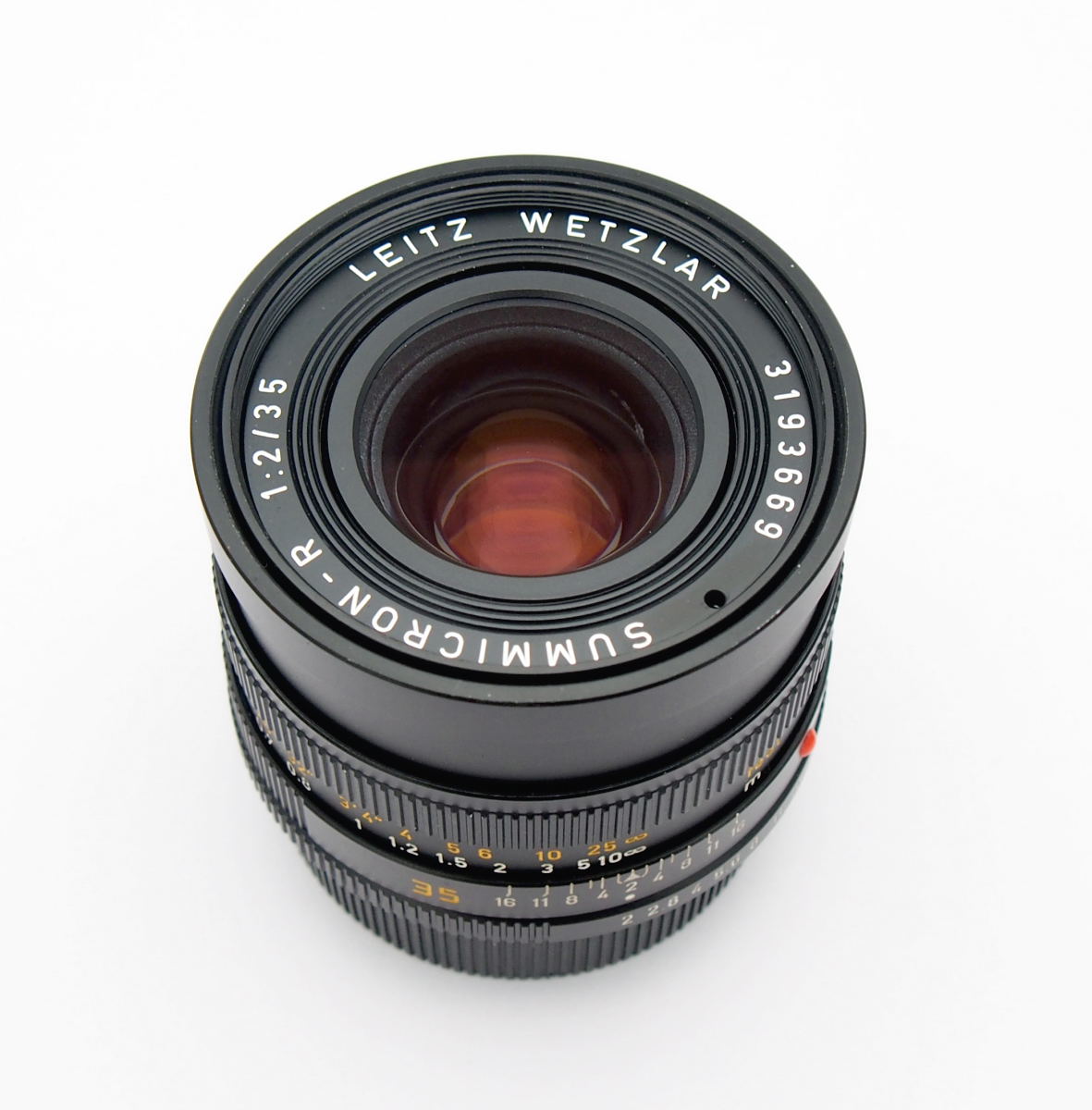 Leica 35mm F2 Summicron-R, 3-Cam, E55 #10810
