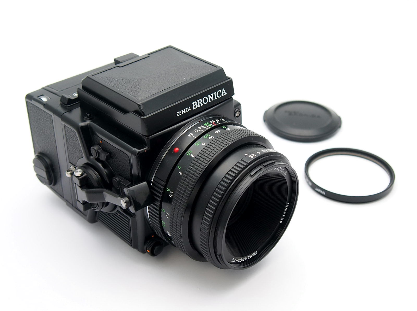 Bronica ETRS/i with 75mm F2.8 PE, WLF, 120 Back #10964