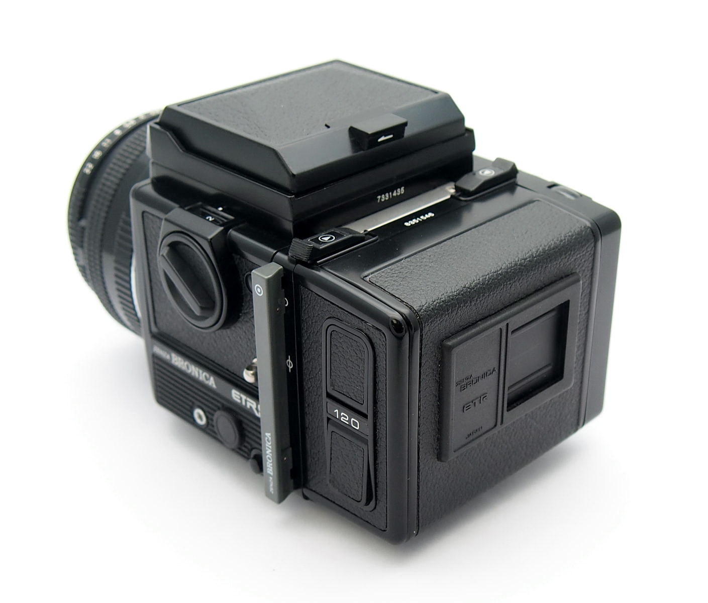 Bronica ETRS/i with 75mm F2.8 PE, WLF, 120 Back #10964