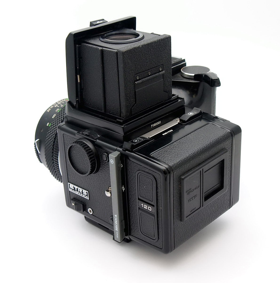 Bronica ETRS with 75mm F2.8, WLF, 120 Back & Speedgrip #9896