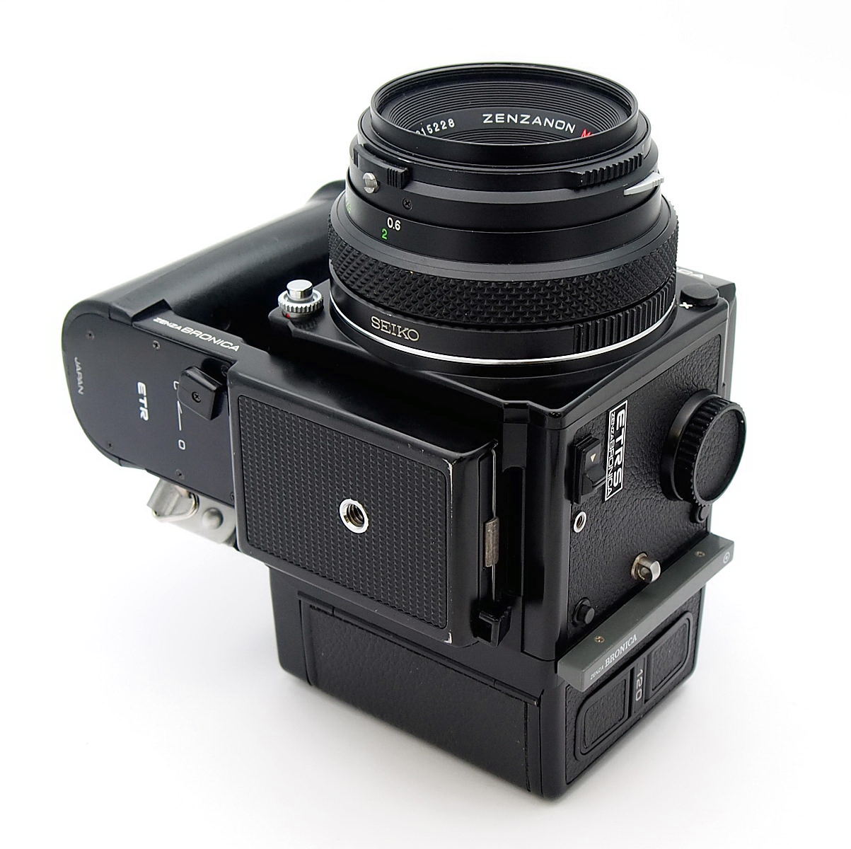 Bronica ETRS with 75mm F2.8, WLF, 120 Back & Speedgrip #9896