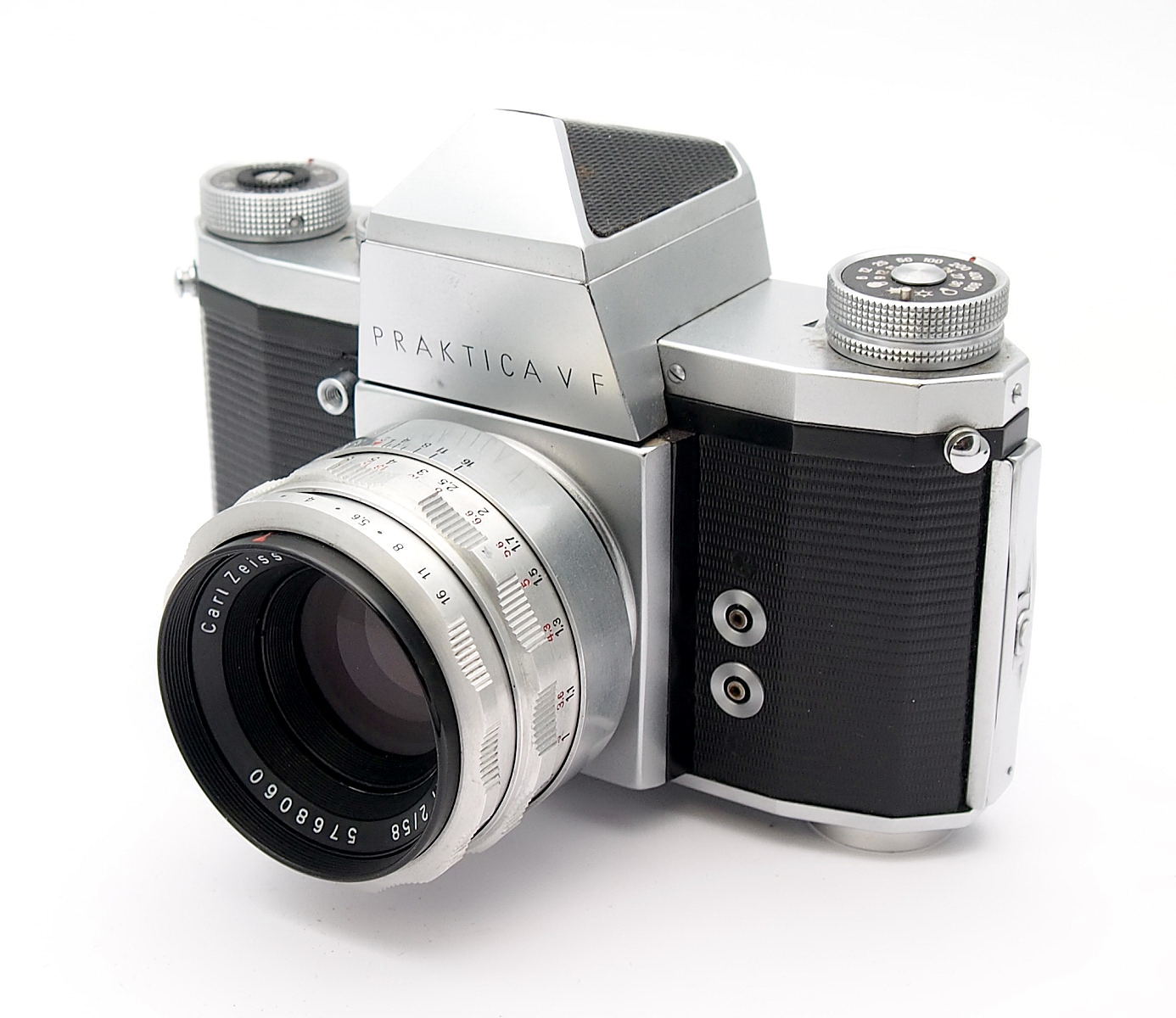 Praktica VF 35mm SLR with 58mm F2 Biotar #10596