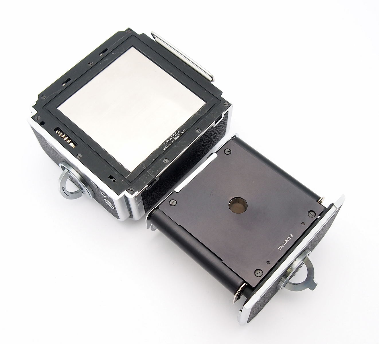 Hasselblad C12 6x6cm Film Back, Chrome, Matching Numbers #10607