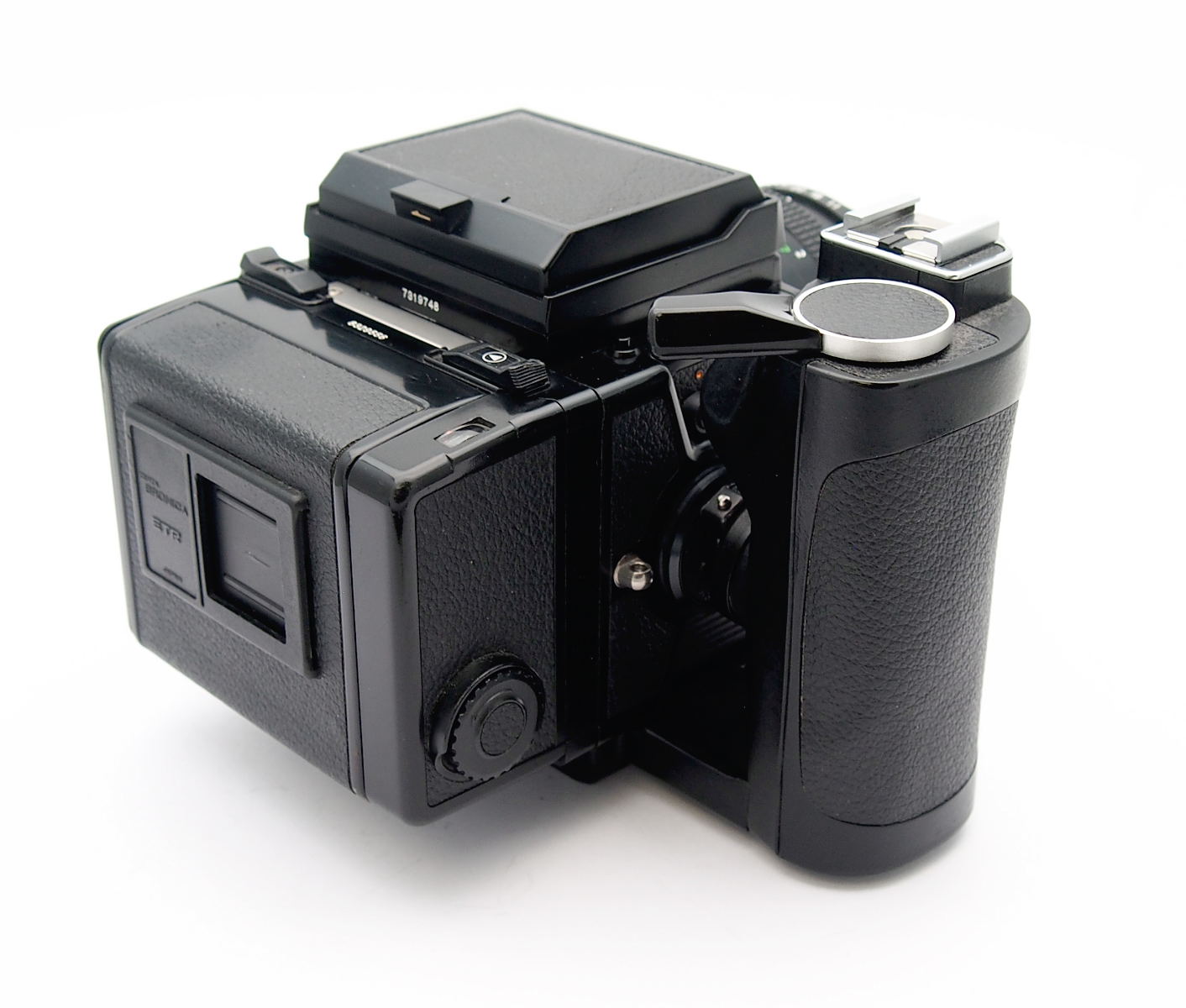 Bronica ETRS/i with 75mm F2.8 PE, WLF, 120 Back + Grip #10831