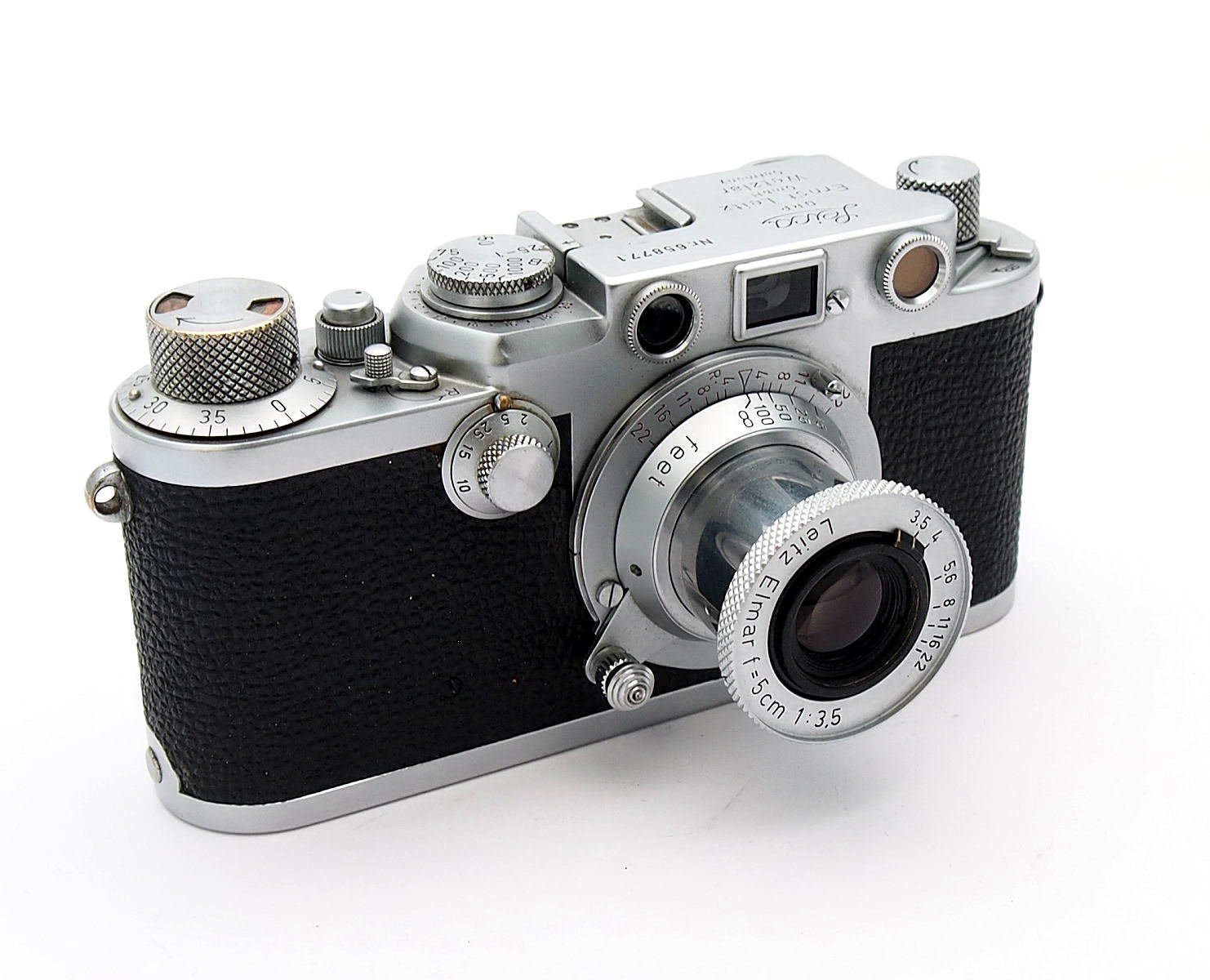 Leica IIIF Red Dial with 5cm F3.5 Elmar #10788