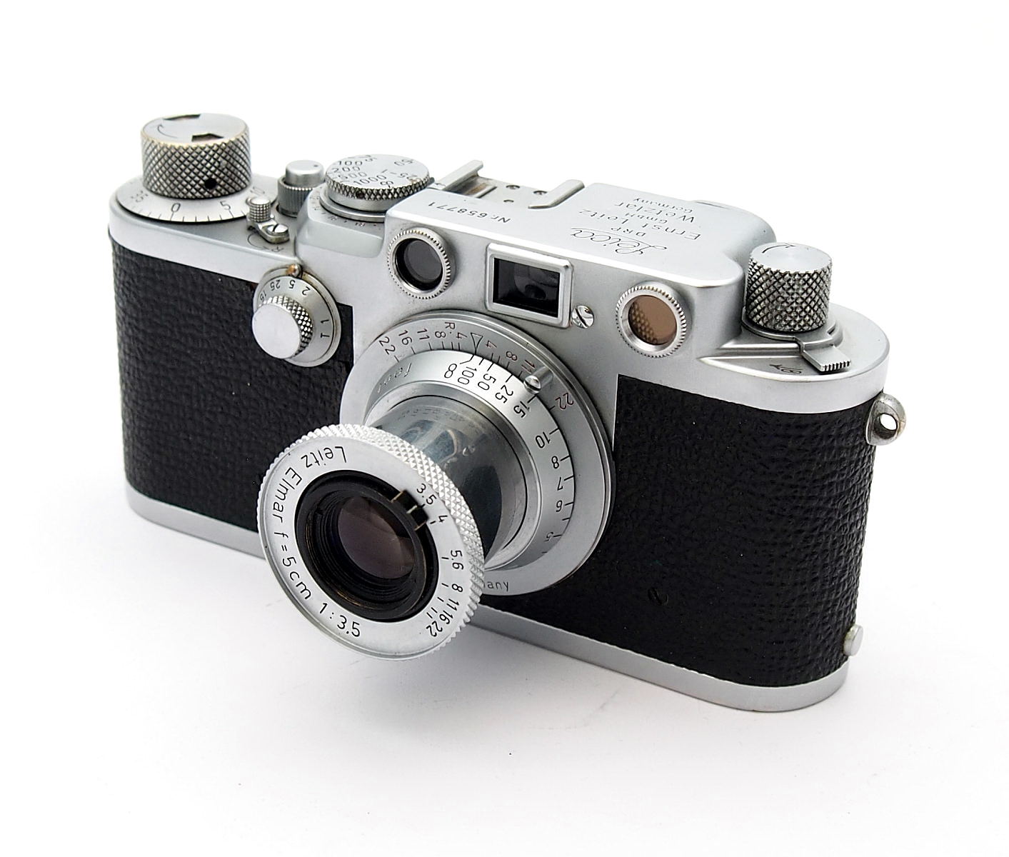Leica IIIF Red Dial with 5cm F3.5 Elmar #10788