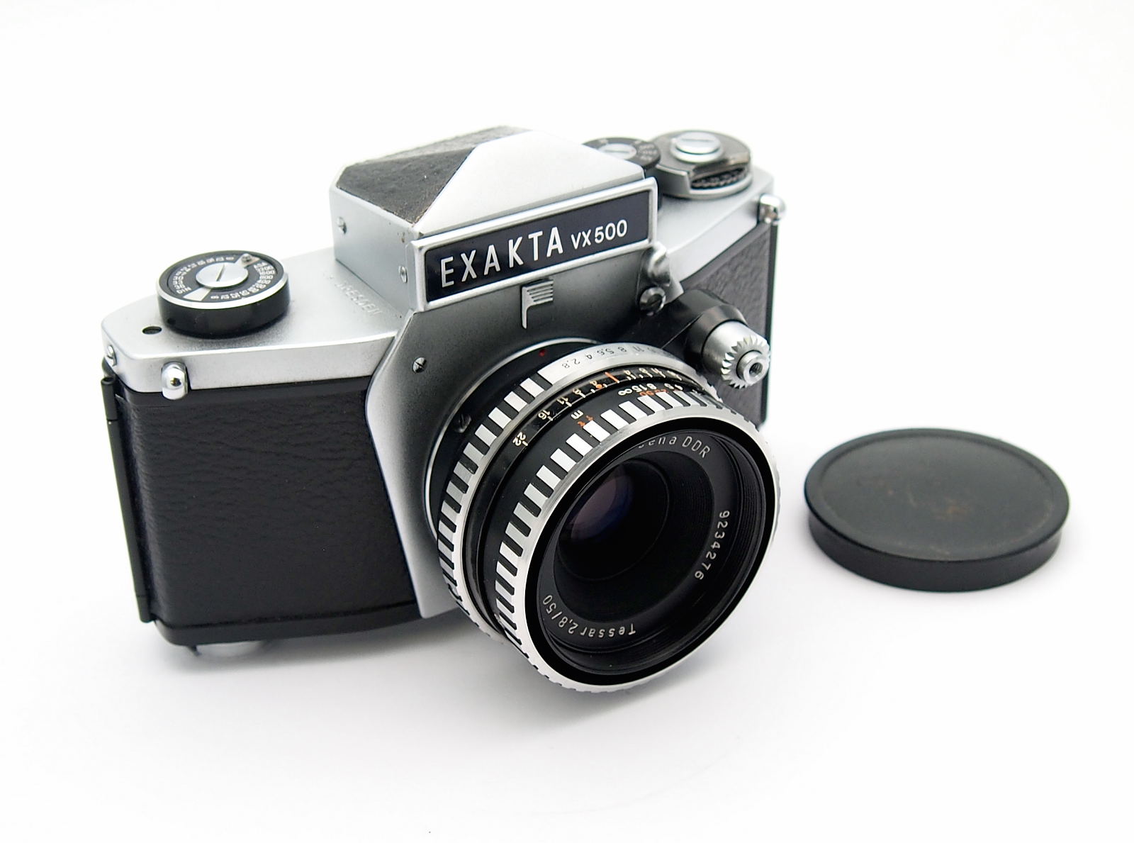 Exakta VX500 with Zeiss Tessar 50mm F2.8, Mint- #10975