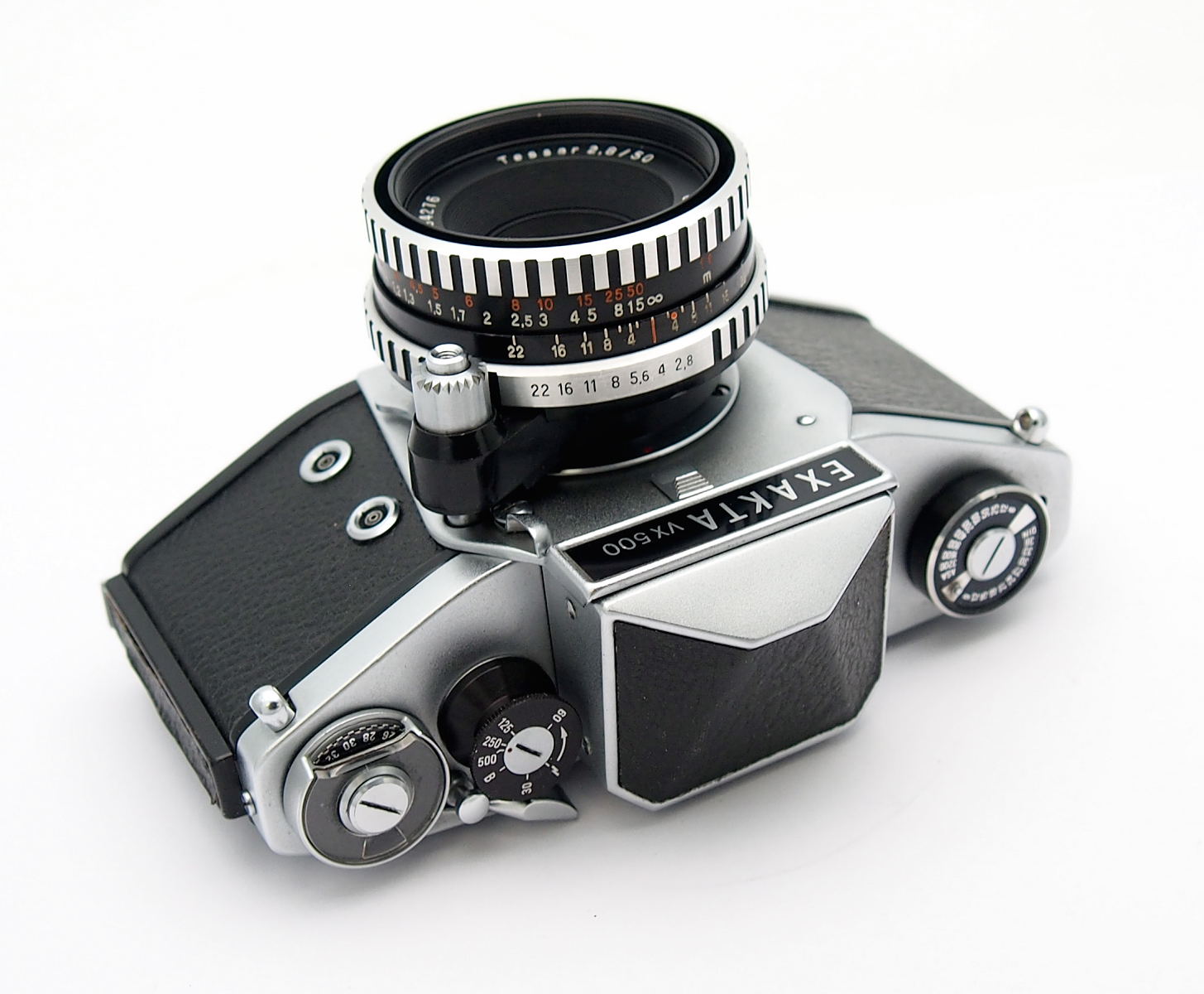 Exakta VX500 with Zeiss Tessar 50mm F2.8, Mint- #10975