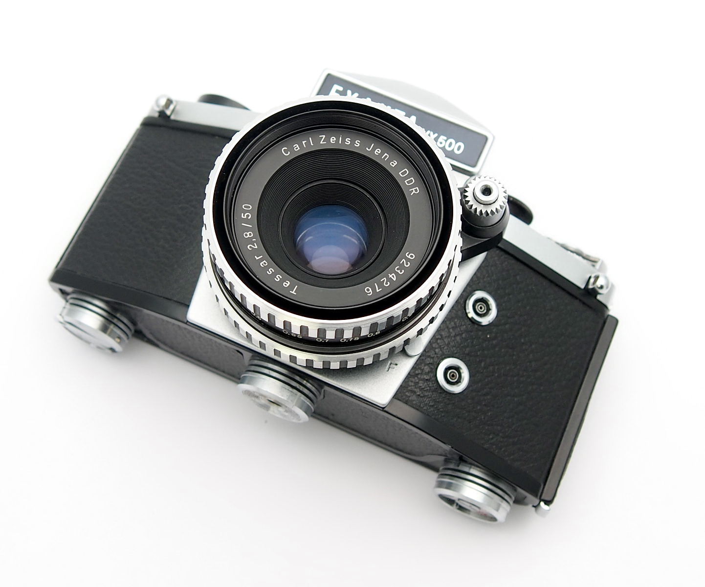 Exakta VX500 with Zeiss Tessar 50mm F2.8, Mint- #10975