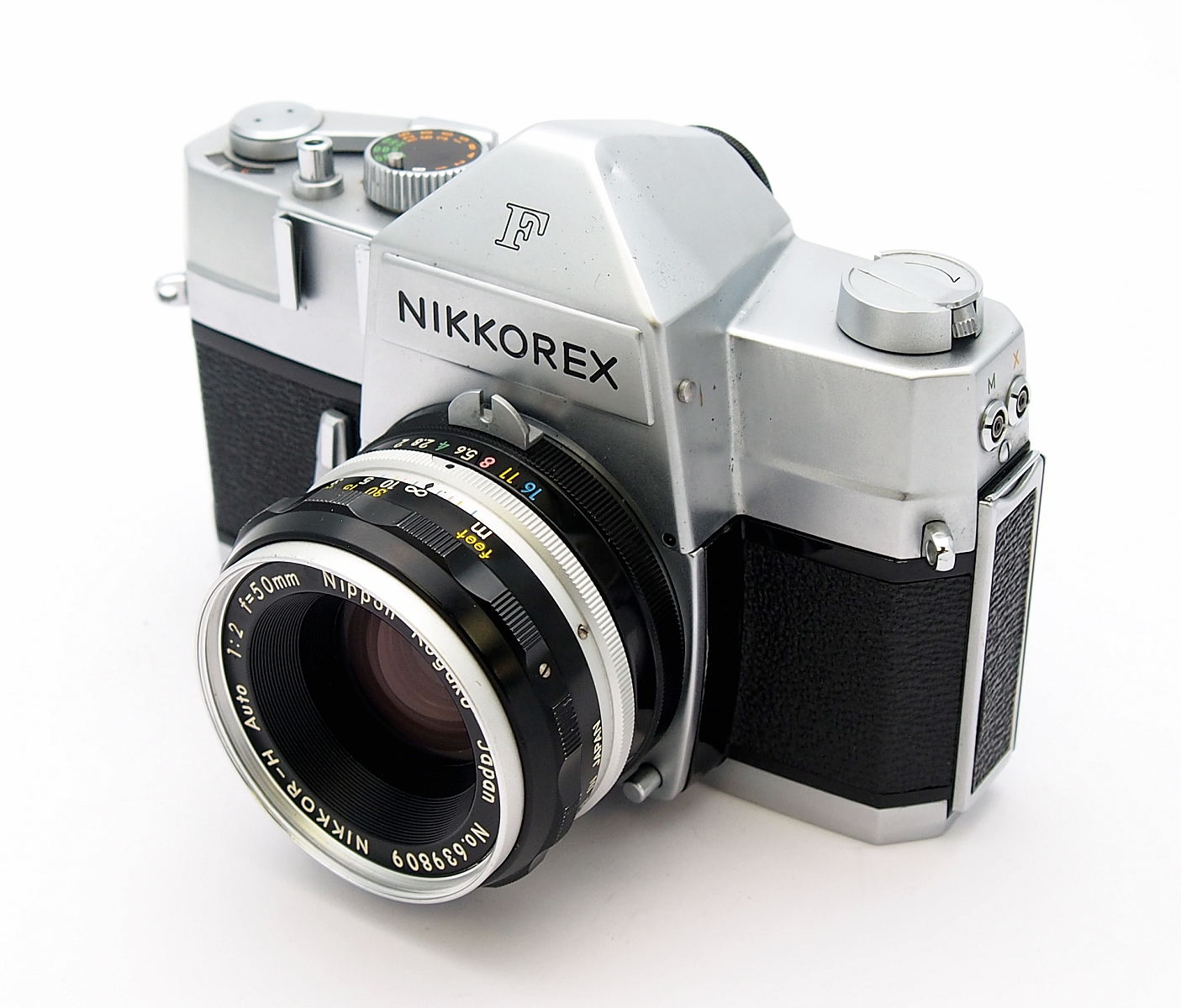 Nikkorex F, with Clip-on-Meter & 50mm F2 #9638