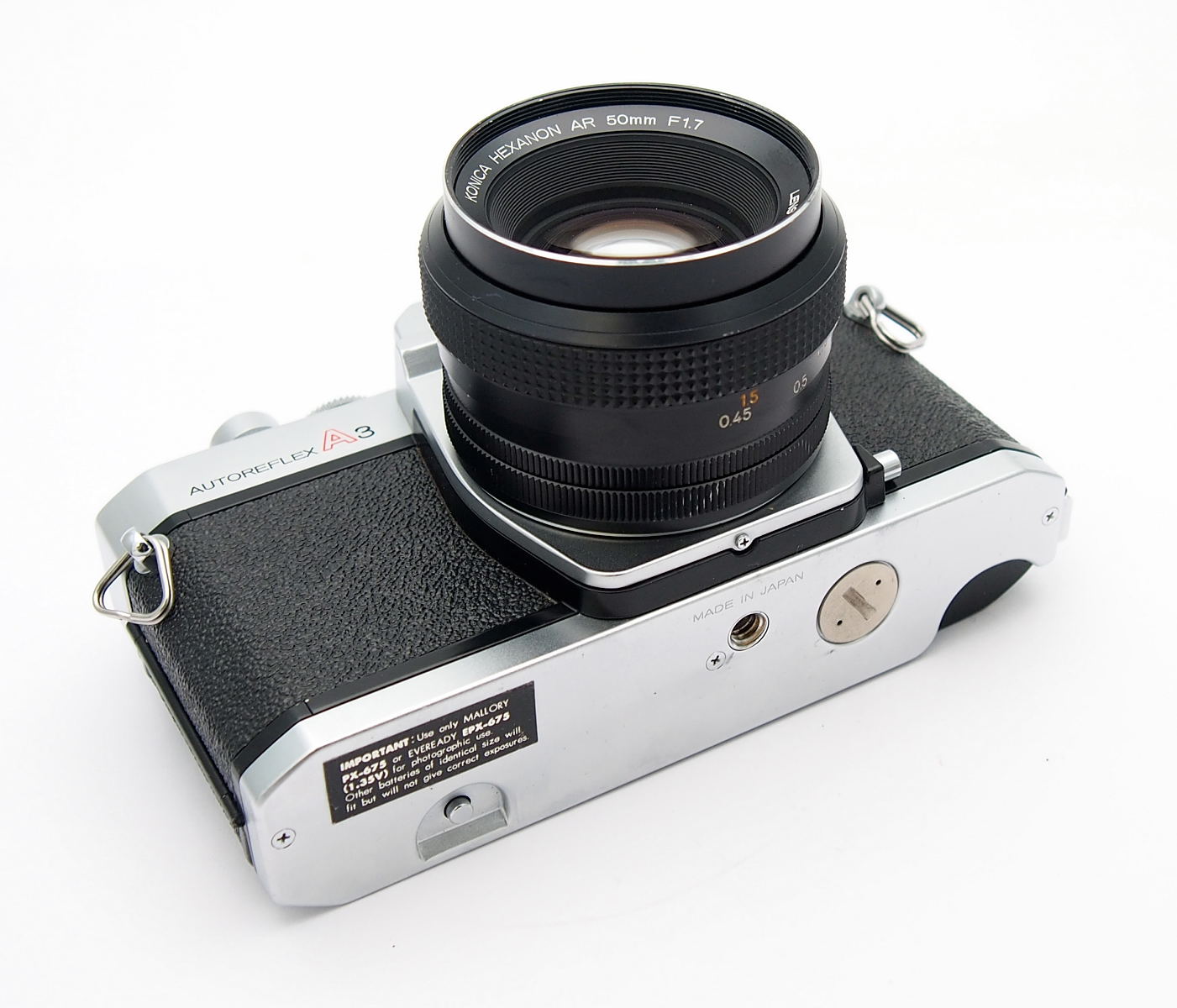 Konica Autoreflex A3 with 50mm F1.7 AR Lens #10972