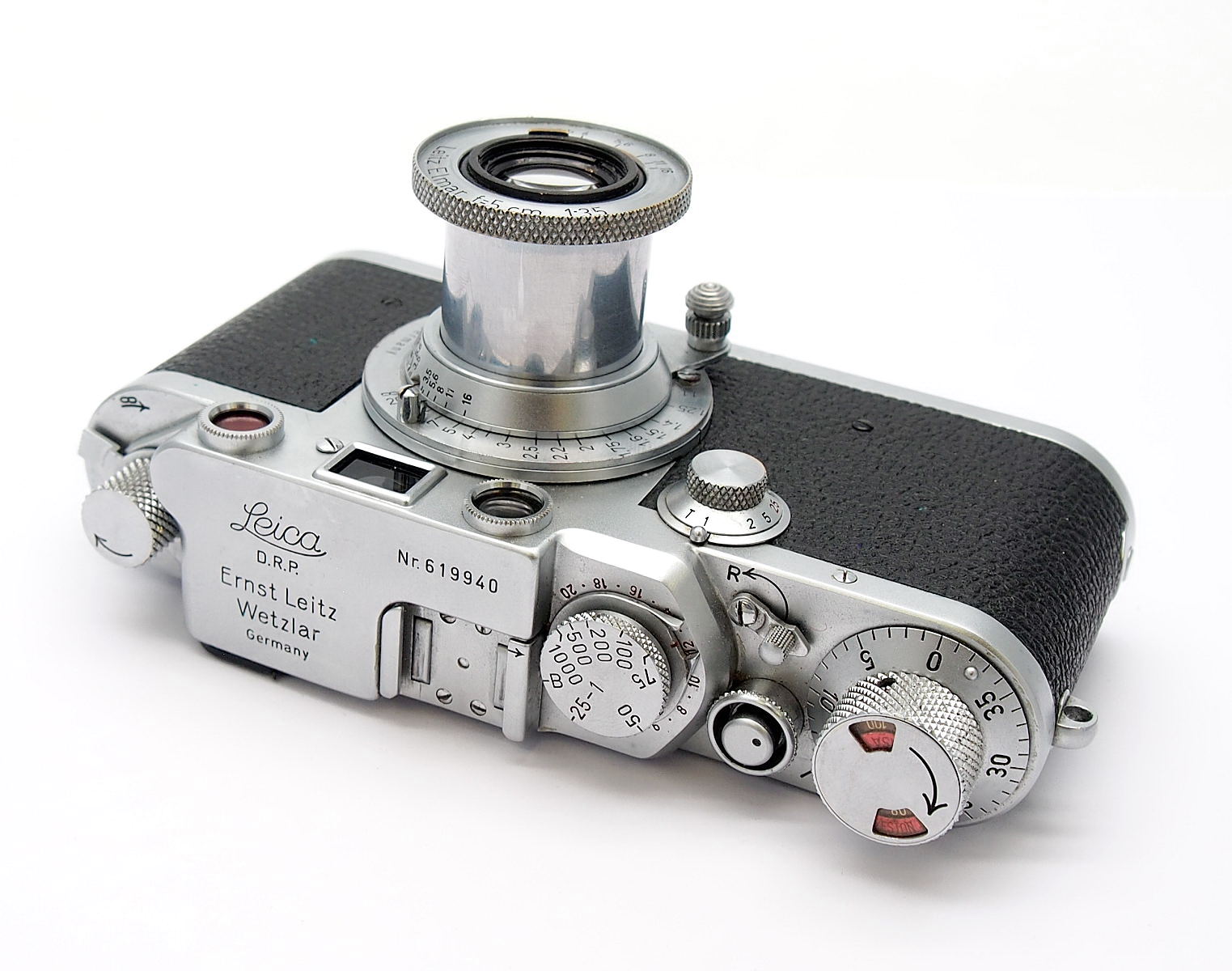 Leica 111F Red Dial with 5cm F3.5 Elmar #10550