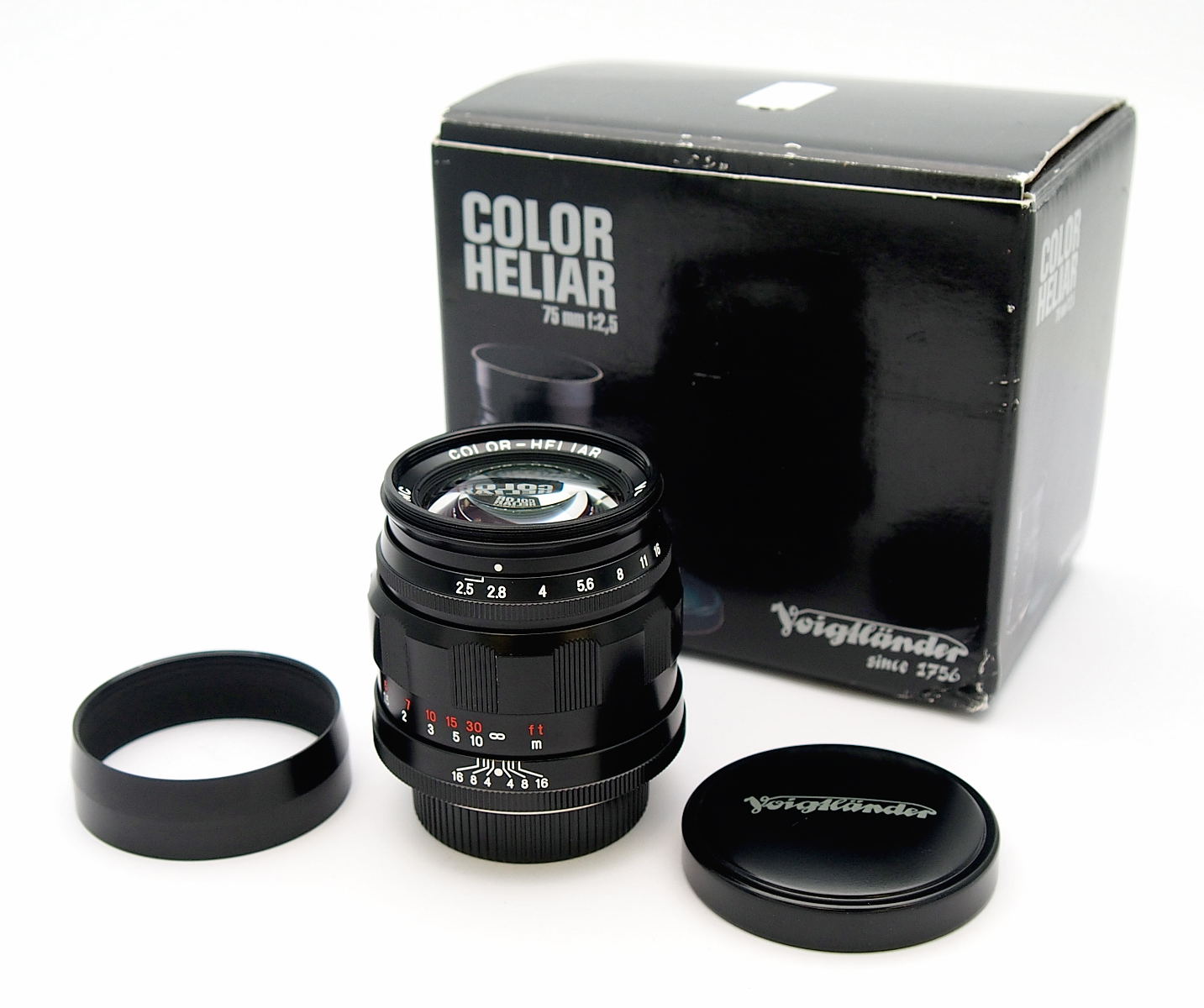 Voigtlander 75mm F2.5 Color Heliar LTM Mount, Mint & Boxed #9497