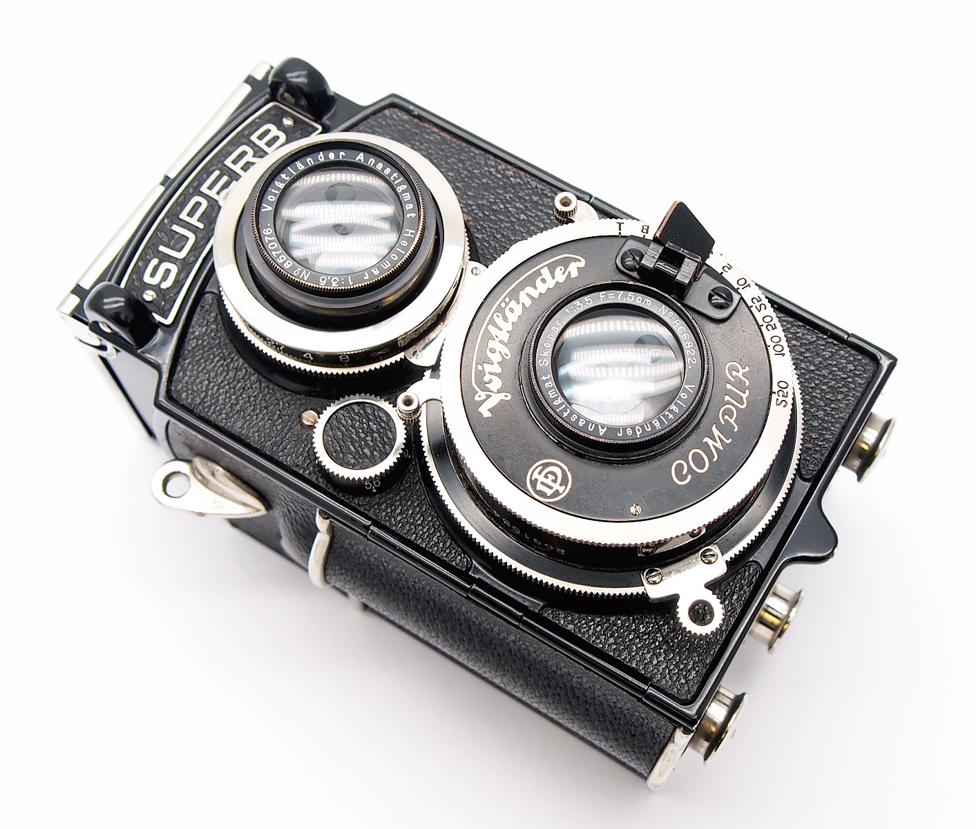 Voigtlander Superb 6x6cm Twin lens Reflex, Cased #8894