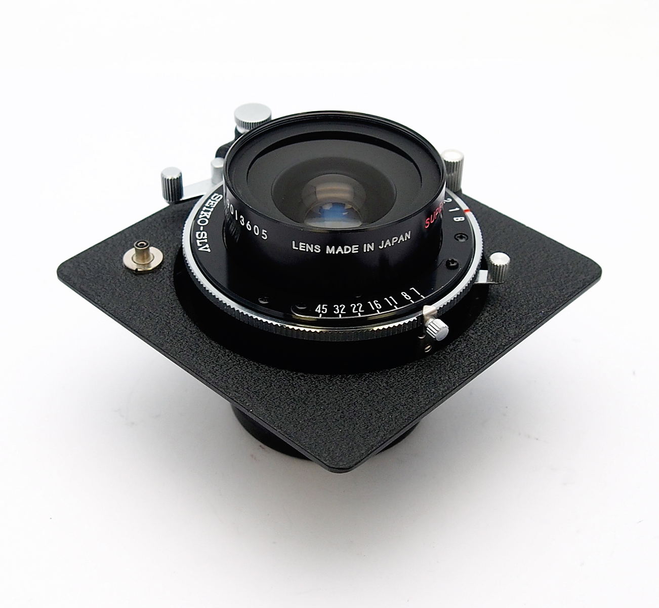 Super Horseman 65mm F7 Lens in Seiko SLV Shutter + Hood #9484